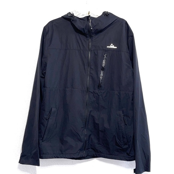 Paradox Woman Black Hood Rain Windbreaker Lightweight Winter Jacket Size L - Picture 1 of 12